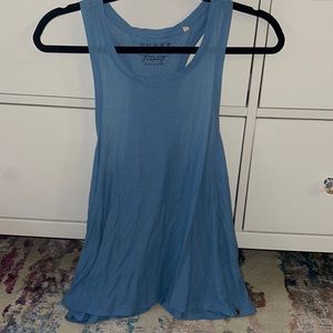Guess flowy racerback blue tank top